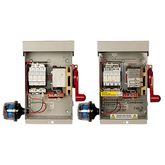 MidNite Solar MNPV4HV-DISCO 3R-DLX, 4 Pos. comb w/Disco, fuses, and SPD 3R lockable