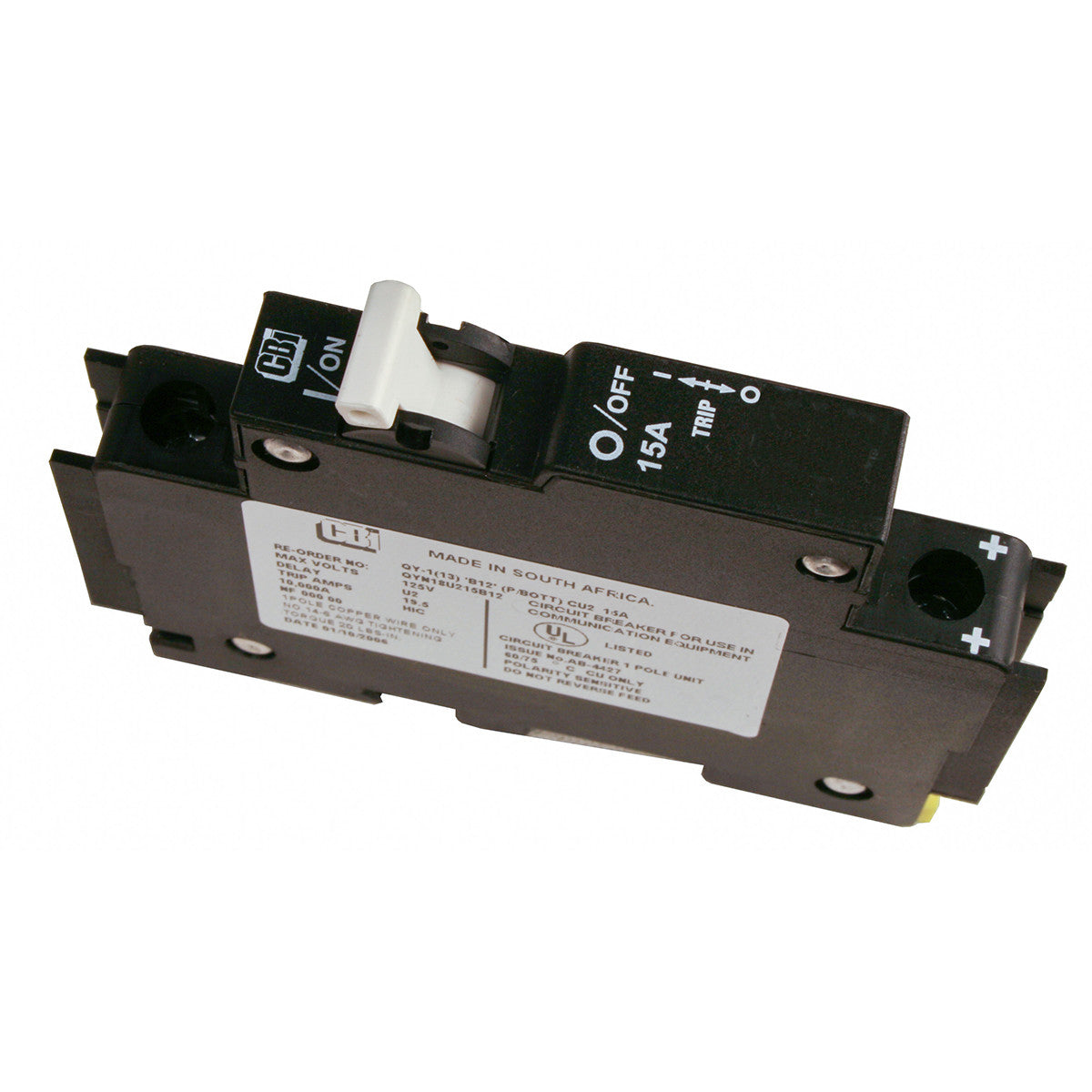 MidNite Solar MNEPV40, Din rail mount, 40A 150VDC breaker
