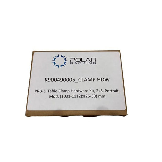 Polar Racking Core Flex Table Clamp Hardware kit, Mod. 26-30mm